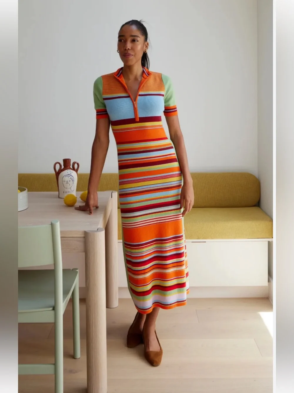 Alemais Alexandra Stripe Merino Wool
Sweater Dress - Picture 3 of 8